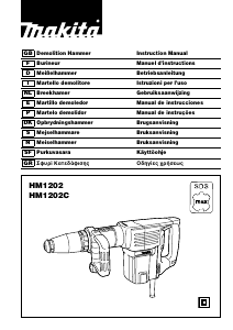 Manual Makita HM1202 Demolition Hammer