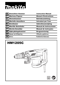 Manual Makita HM1205C Martelo de percussão