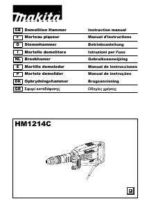 Manual Makita HM1214C Demolition Hammer