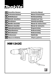 Brugsanvisning Makita HM1242C Nedbrydningshammer