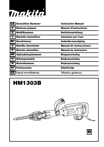 Manual de uso Makita HM1303B Martillo de demolición