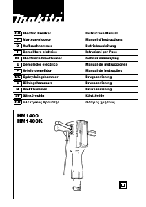 Manual Makita HM1400 Demolition Hammer
