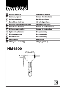 Manual Makita HM1800 Martelo de percussão