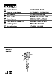 Manual Makita HM1802 Demolition Hammer