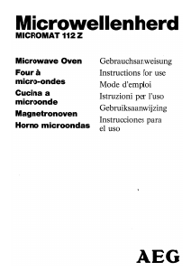 Handleiding AEG Micromat 112 Z Magnetron