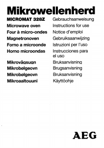 Manual AEG Micromat 328Z Microwave