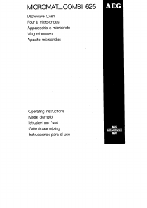 Handleiding AEG Micromat Combi 625 Magnetron