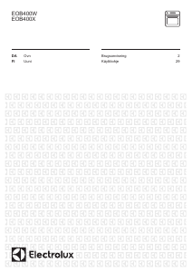 Brugsanvisning Electrolux EOB400X Ovn