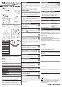 Handleiding CicloSport CicloMaster CM 308 Fietscomputer