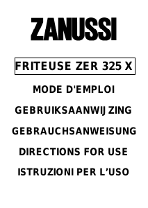 Manuale Zanussi ZER325X Piano cottura