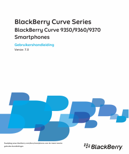 Handleiding BlackBerry Curve 9350 Mobiele telefoon