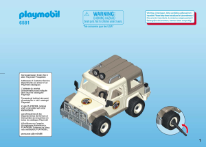 Руководство Playmobil set 6581 Safari Джип