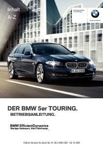 Bedienungsanleitung BMW 520d (2012)