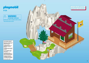 Manual Playmobil set 9126 Outdoor Rock climbers with cabin