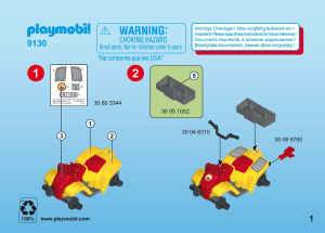 Manuale Playmobil set 9130 Outdoor Quad soccorso alpino