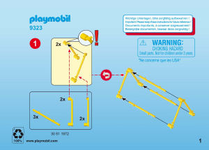 Manual Playmobil set 9323 Outdoor Maleta grande Campismo