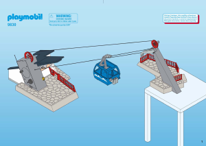 Manual Playmobil set 9830 Outdoor Cableway