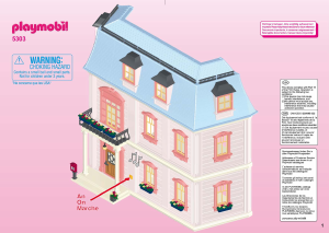 Instrukcja Playmobil set 5303 Modern House Romantyczny domek dla lalek