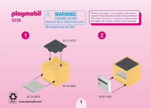 Bedienungsanleitung Playmobil set 5336 Modern House Einbauküche mit Sitzecke