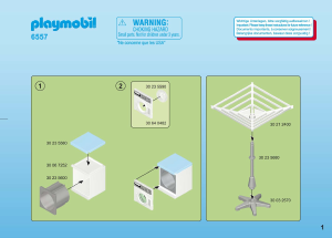 Manual Playmobil set 6557 Modern House Lavandaria e Arrumos