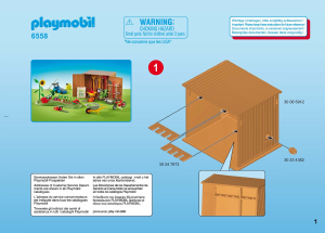 Manuale Playmobil set 6558 Modern House Capanno degli attrezzi con orto