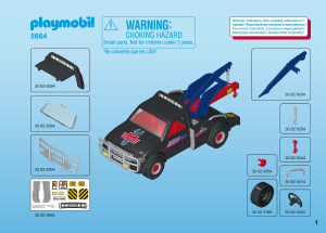 Manual Playmobil set 5664 Cityservice Tow truck