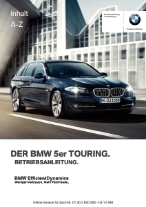 Bedienungsanleitung BMW 525d (2012)