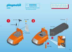 Mode d’emploi Playmobil set 6508 Cityservice Tombereau avec ouvrier