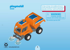 Manual Playmobil set 6509 Cityservice Street cleaner