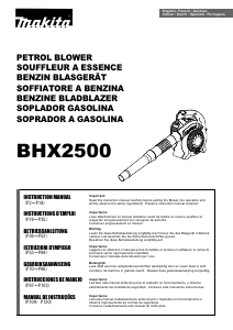 Manual Makita BHX2500 Leaf Blower