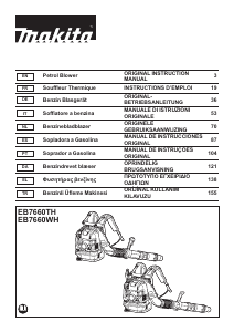 Kullanım kılavuzu Makita EB7660WH Yaprak temizleyici