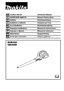 Manual Makita UB360D Soprador de folhas