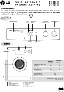 Manual LG WD-1004C Washing Machine