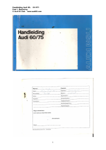 Handleiding Audi 60 L (1971)