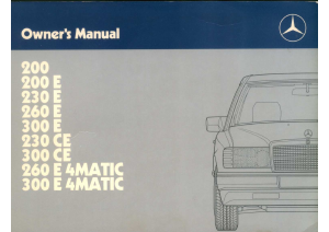 Manual Mercedes-Benz 200 (1988)