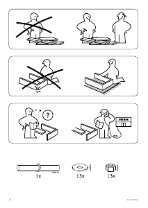 Manual IKEA NOCKEBY (277x97x82) Canapea