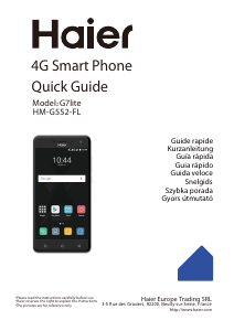 Instrukcja Haier G7 Ginger Lite Telefon komórkowy