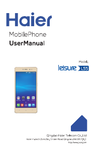 Manual Haier L55S Leisure Grey Mobile Phone