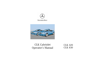 Handleiding Mercedes-Benz CLK 320 Cabriolet (2000)