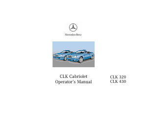 Handleiding Mercedes-Benz CLK 430 Cabriolet (2000)