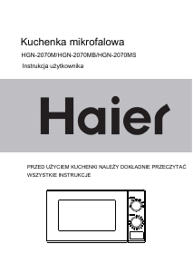 Instrukcja Haier HGN-2070M Kuchenka mikrofalowa