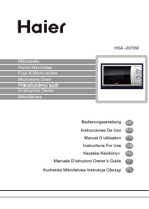 Manual de uso Haier HSA-2070M Microondas