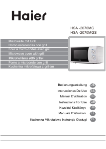 Manuale Haier HSC-2070MG Microonde