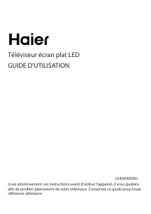 Mode d’emploi Haier LE86H9000U Téléviseur LED