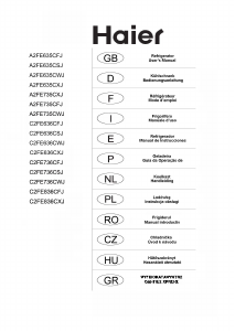 Mode d’emploi Haier C2FE636CBJ Réfrigérateur combiné