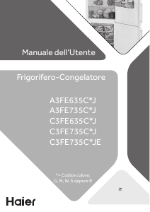 Manuale Haier C3FE735CGJE Frigorifero-congelatore