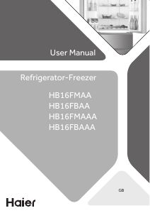 Manual Haier HB16FMAAA Fridge-Freezer