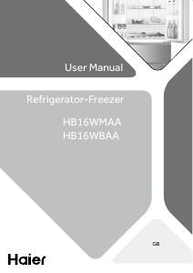 Manual de uso Haier HB16WMAA Frigorífico combinado