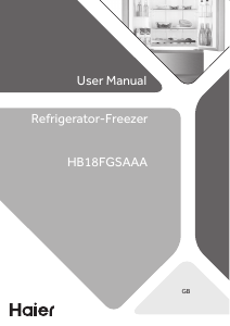 Manual de uso Haier HB18FGSAAA Frigorífico combinado