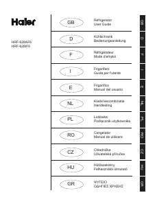 Mode d’emploi Haier HRF-628AF6 Réfrigérateur combiné